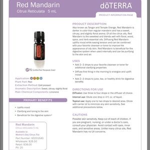 DōTERRA Red Mandarin unopened